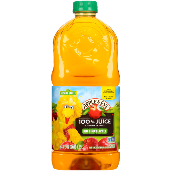 Juice & Nectars Apple & Eve Big Bird's Apple 100% Juice hero