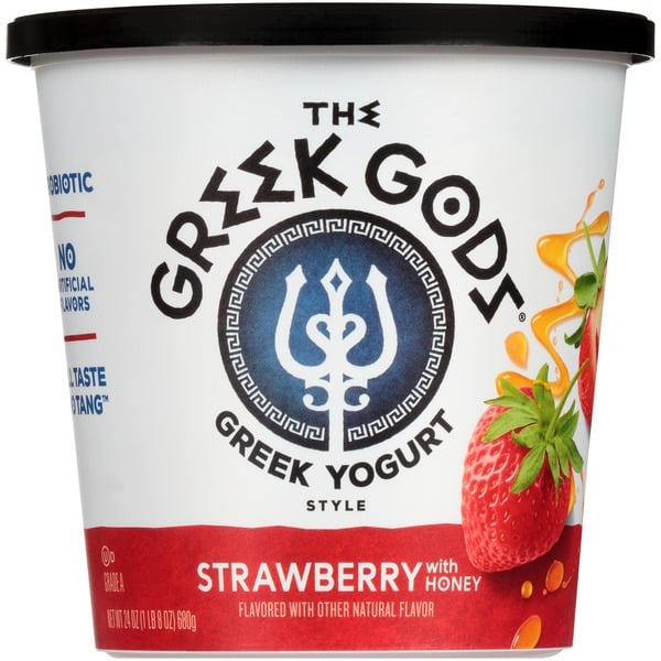 Yogurt Greek Gods Strawberry Greek Yogurt Honey hero