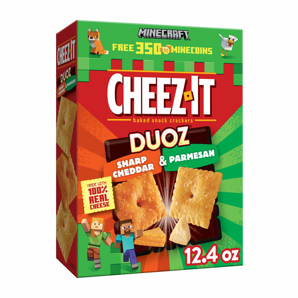 Walmart Cheez It Duoz Cheese Crackers Baked Snack Crackers Lunch Snacks Sharp Cheddar And 