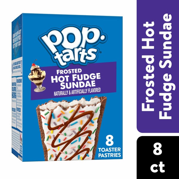 Breakfast Bars & Pastries Pop-Tarts Toaster Pastries, Breakfast Foods, Kids Snacks, Frosted Hot Fudge Sundae hero