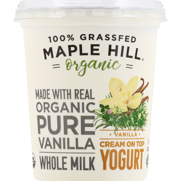 Yogurt Maple Hill Creamery Organic Vanilla Yogurt hero