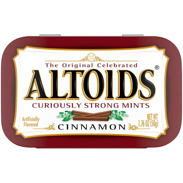 Candy, Chocolate & Gum Altoids Cinnamon Sugar Free Breath Mints Single Pack hero