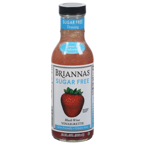 Salad Dressing & Toppings BRIANNAS Vinaigrette, Sugar Free, Blush Wine hero