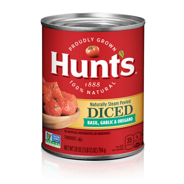 Canned & Jarred Vegetables Hunt's Diced Tomatoes with Basil Garlic and Oregano hero