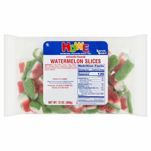 Fresh Fruits Howe Watermelon Slices Candy hero