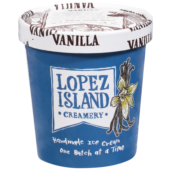 Ice Cream & Ice Lopez Island Creamery Ice Cream, Vanilla, Handmade hero