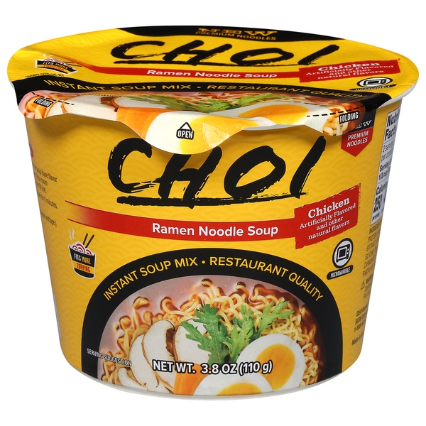 Choi Ramen Noodle Soup, Chicken hero