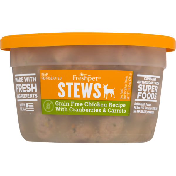 Dog Food & Care Freshpet Stews Grain Free Chicken Recipe with Cranberries & Carrots hero