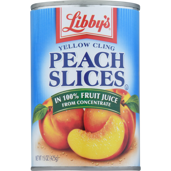 Canned Fruit & Applesauce Libby's Peach Slices, Yellow Cling hero