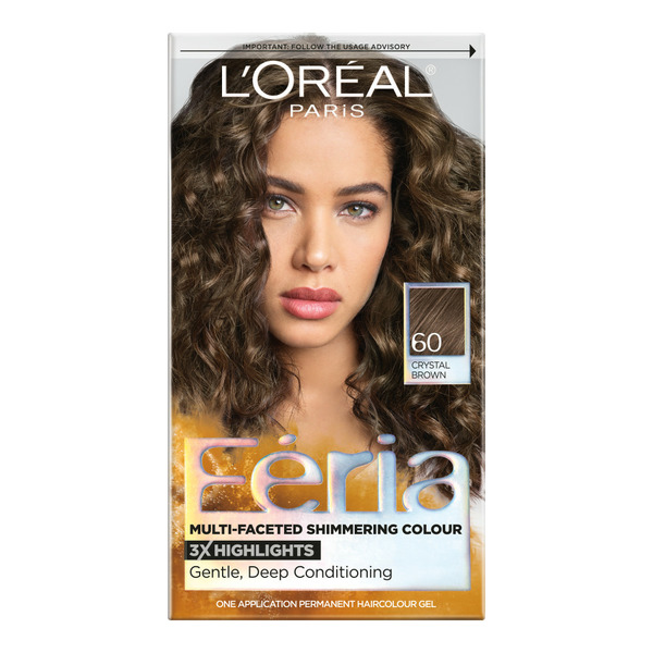 Hair Care L'Oreal Multi-Faceted Shimmering Permanent Hair Color, 60 Crystal Brown (Light Brown) hero