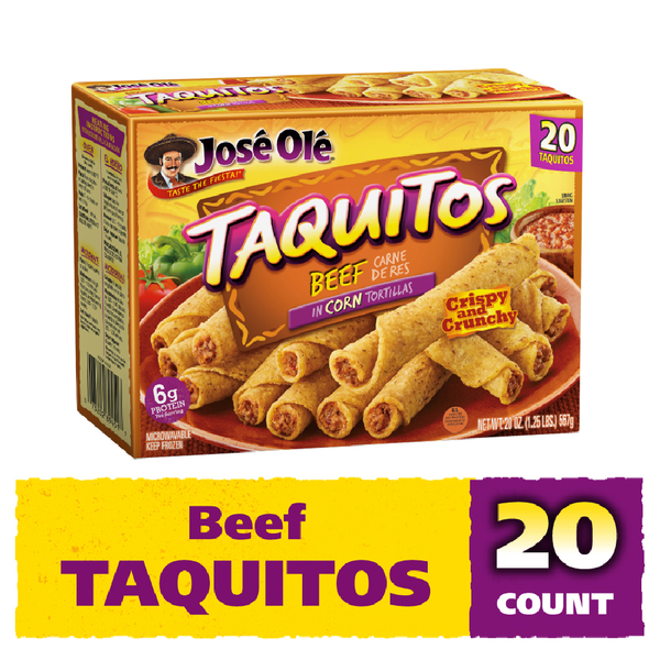 Frozen Appetizers & Sides José Olé Beef Corn Taquitos hero