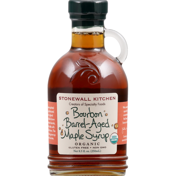 Honeys, Syrups & Nectars Stonewall Kitchen Maple Syrup, Organic, Bourbon Barrel-Aged hero