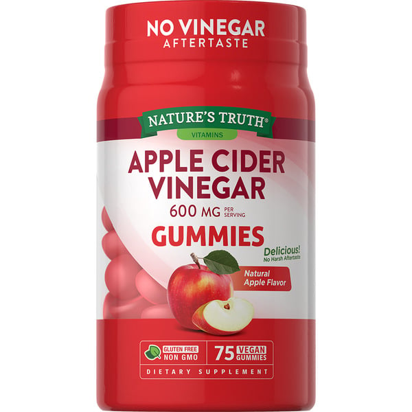 Vitamins & Supplements Nature's Truth Apple Cider Vinegar, 600 mg Vegan Gummies hero