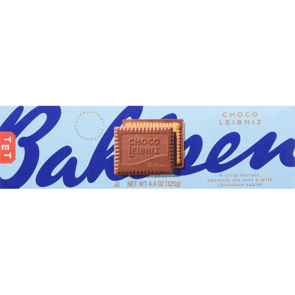 Cookies & Cakes Bahlsen Choco Leibniz Butter Biscuits and Milk Chocolate Fine European Biscuits hero