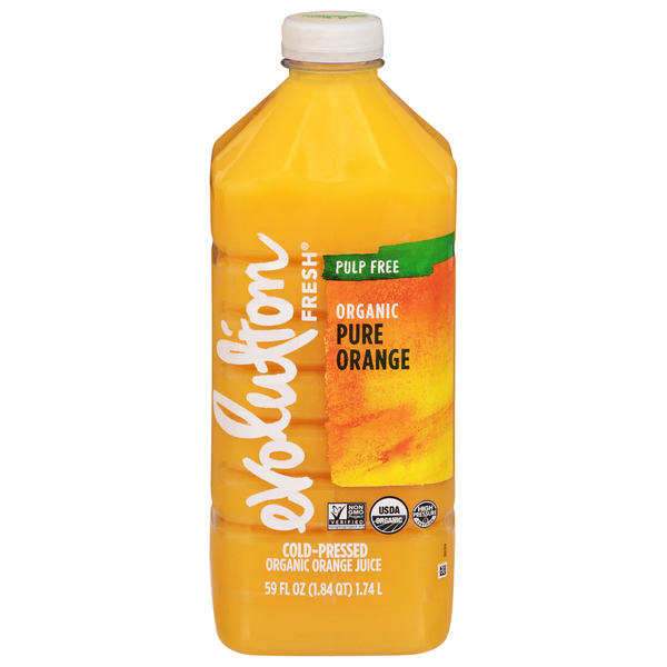 Evolution Fresh Juice, Organic, Orange, Pure hero