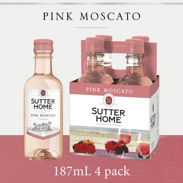 Single Serve Wines Sutter Home Pink Moscato Pink Wine hero