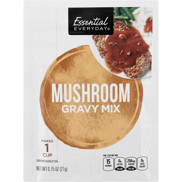 Soup, Broth & Bouillon Essential Everyday Gravy Mix, Mushroom hero