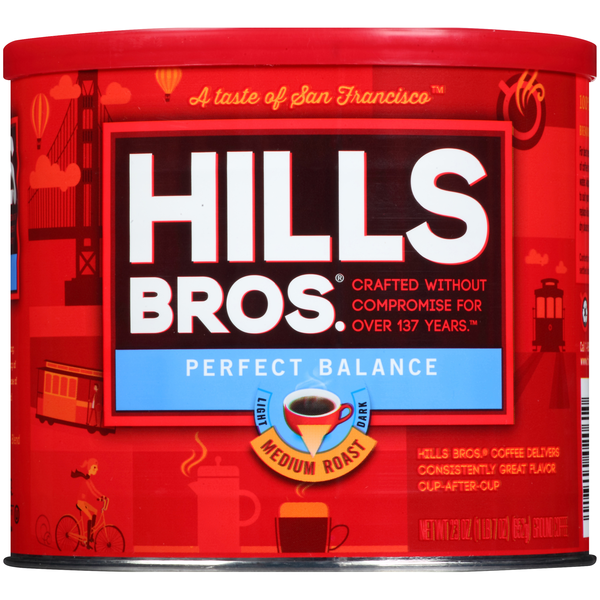 Coffee Hills Bros. Perfect Balance Medium Roast Ground Coffee hero