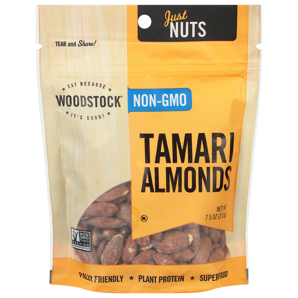 Nuts, Seeds & Dried Fruit WOODSTOCK Almonds, Tamari hero