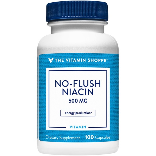 Vitamin B The Vitamin Shoppe No Flush Niacin - 500 MG (100 Capsules) hero