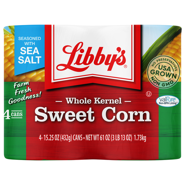 Canned & Jarred Vegetables Libby's Sweet Corn, Whole Kernel hero