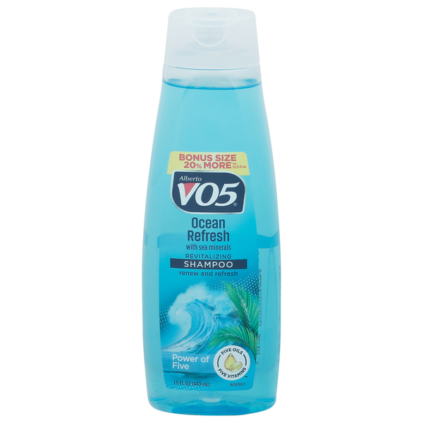 Hair Care Alberto VO5 Shampoo, Revitalizing, Ocean Refresh, Bonus Size hero