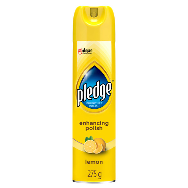 Air Fresheners & Candles Pledge Furniture Polish Spray, Lemon Scent hero