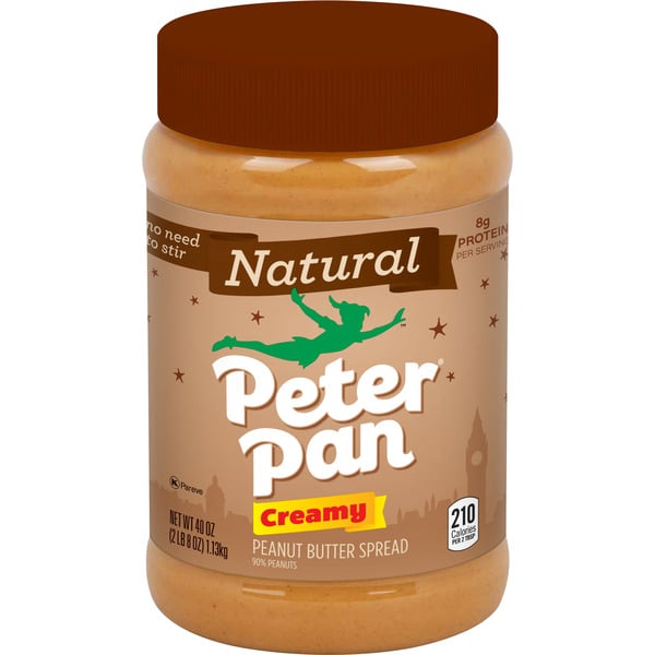 Spreads Peter Pan Natural Creamy Peanut Butter Spread hero