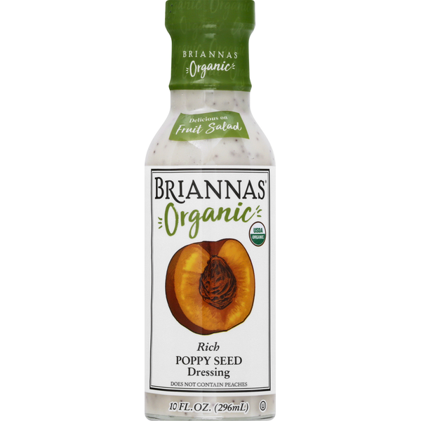 Salad Dressing & Toppings BRIANNAS Dressing, Poppy Seed hero