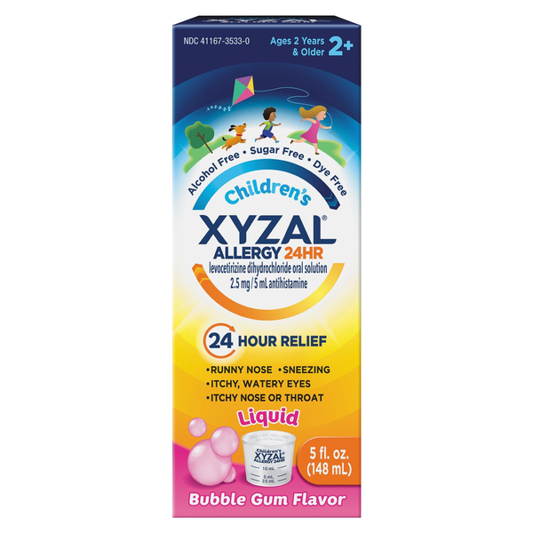 Cold, Flu & Allergy Xyzal Allergy 24 HR Liquid Tutti Frutti Flavor hero