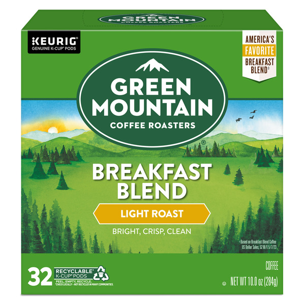 Coffee Green Mountain Coffee Roasters Breakfast Blend K-Cup Pods hero