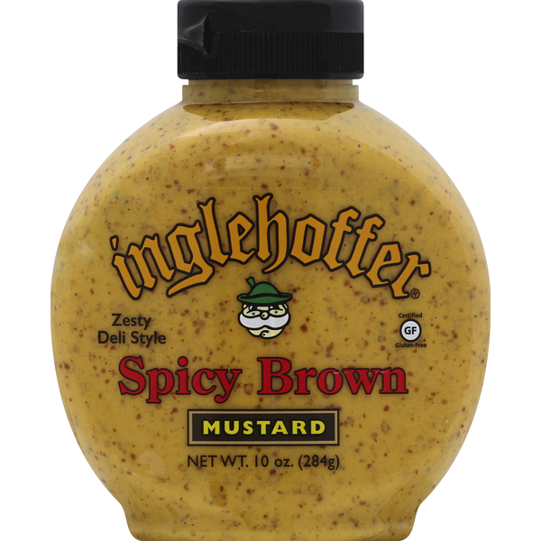 Spices & Seasonings Inglehoffer Mustard, Spicy Brown, Zesty Deli Style hero