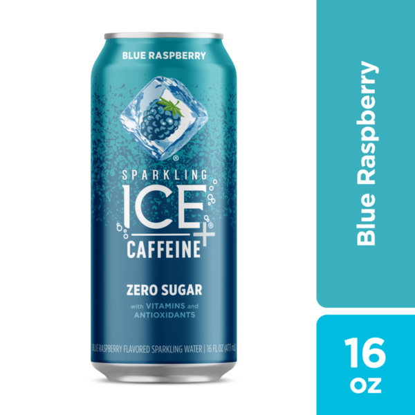 Water, Seltzer & Sparkling Water Sparkling Ice® Blue Raspberry Plus Caffeine Sparkling Water hero