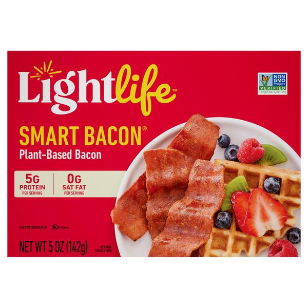 Soy & Lactose-Free Lightlife Bacon, Plant-Based hero