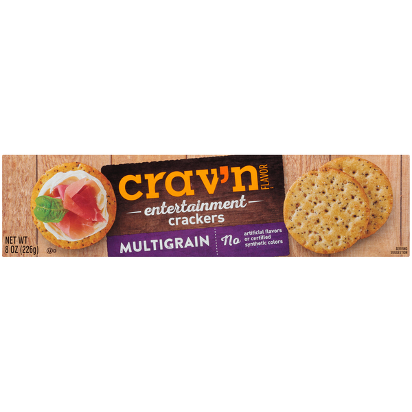 Crackers Crav'n Flavor Multigrain Entertainment Crackers hero