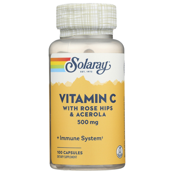 Vitamins & Supplements Solaray Vitamin C Capsules hero