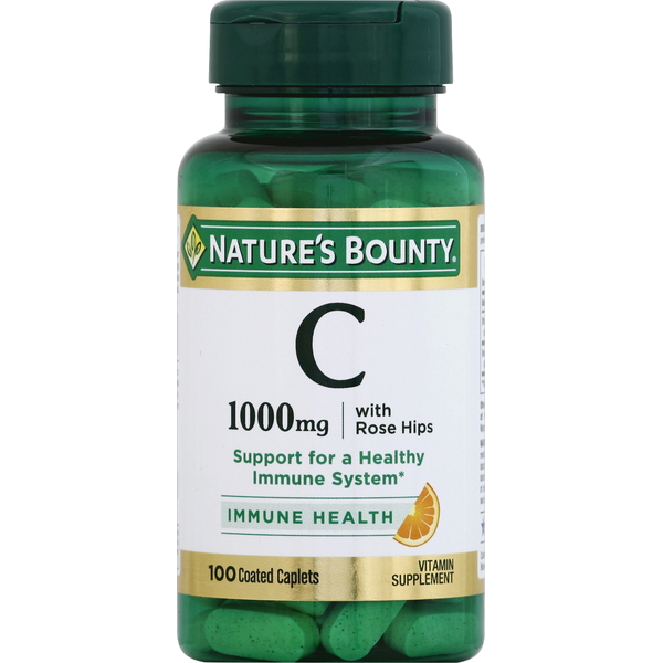 Vitamins & Supplements Nature's Bounty Vitamin C, with Rose Hips, 1000 mg, Coated Caplets hero