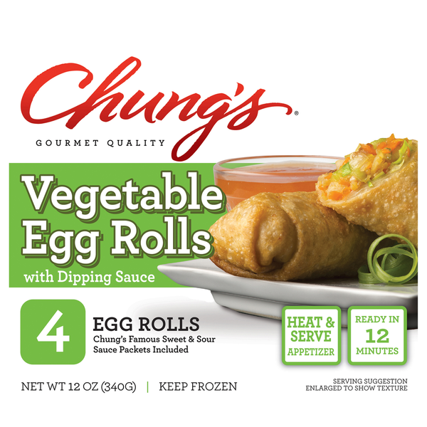 Frozen Vegan & Vegetarian Chung's Vegetable Egg Rolls hero