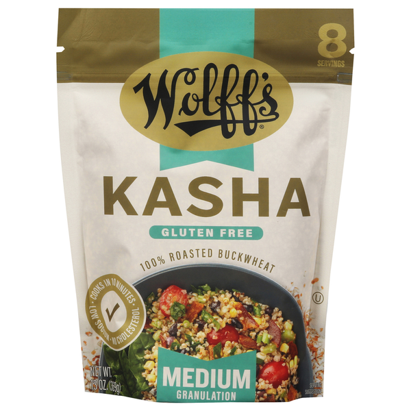 Kosher Foods Wolff's Kasha, Gluten Free, Medium Granulation hero