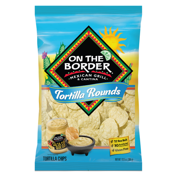 Chips & Pretzels On The Border 10.5 oz  Tortilla Rounds hero