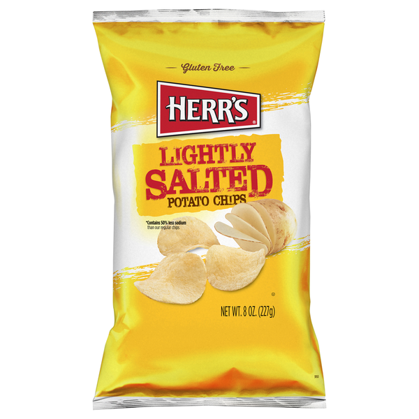 Herr's Potato Chips, Lightly Salted hero