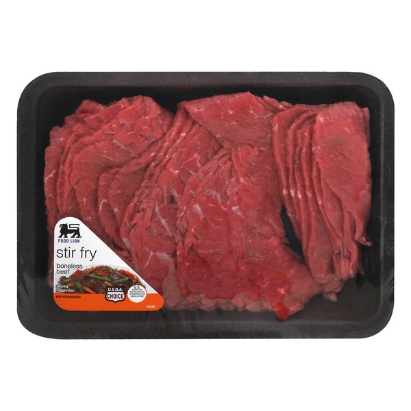 Fresh Beef, Lamb, Veal Food Lion Beef for Stir Fry Boneless hero