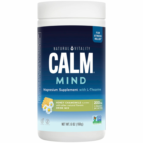 Natural Vitality Calm Mind, Magnesium Supplement With L-Theanine, Drink Mix hero