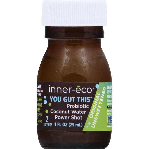 Vitamins & Supplements Inner Eco Coconut Water, Probiotic, Original, Unsweetened hero