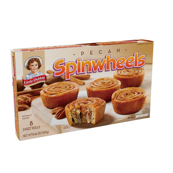 Cookies & Cakes Little Debbie Pecan SPINWHEELS ® sweet rolls hero