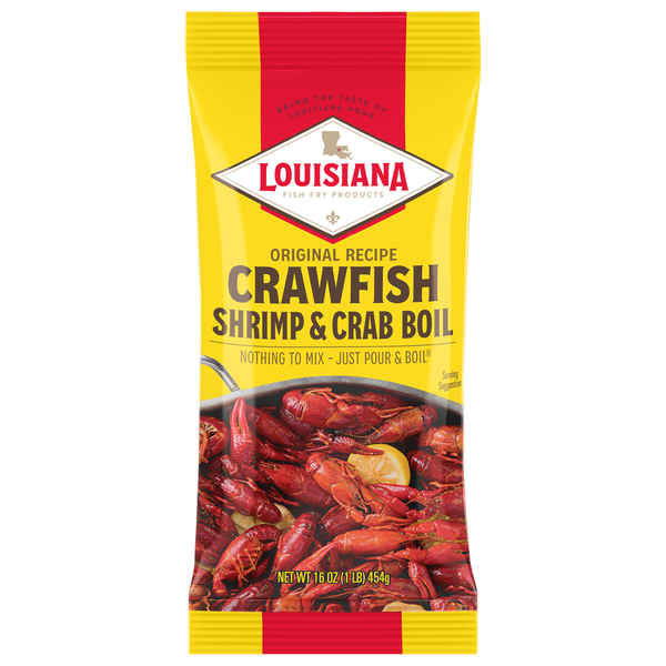 Frozen Meat & Seafood Louisiana Fish Fry Products Shrimp & Crab Boil, Crawfish hero