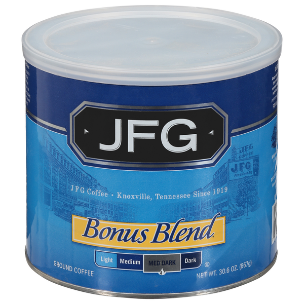 Coffee JFG Coffee, Ground, Med Dark, Bonus Blend hero