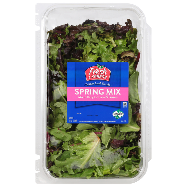 Packaged Vegetables & Fruits Fresh Express Tender Leaf Spring Mix hero