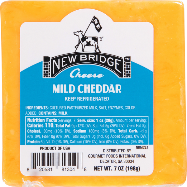 Specialty Cheeses New Bridge Cheese, Mild Cheddar hero