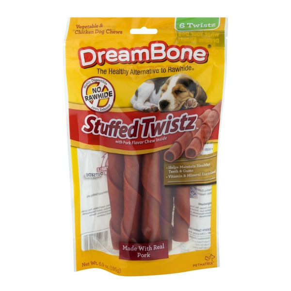 Dog Food & Care DreamBone Stuffed Twistz Vegetable & Chicken Chews - 6 CT hero